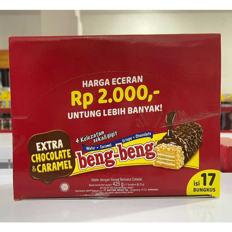 

Snack Wafer Beng- Beng Per 5 Bungkus @25g /Dus 425g (17 bungkus x 25g)