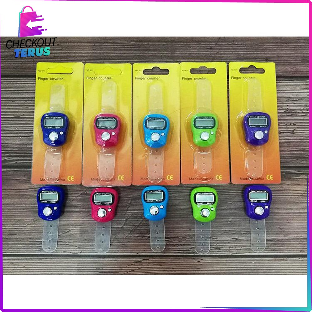 CT C205 Tasbih Digital Mini Tally Counter Tasbeh Kecil Manual Digital Finger Counter Import Alat Hitung Jari Tangan