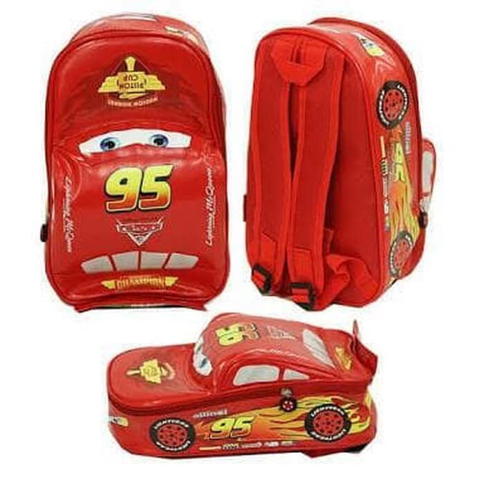 Tas ransel mobil mc queen anak tk paud / tas ransel anak tk murah