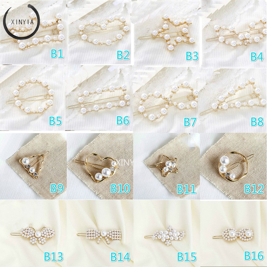 Jepit Rambut Model Pita Geometri Bahan Alloy Gaya Korea Elegan Untuk Wanita
