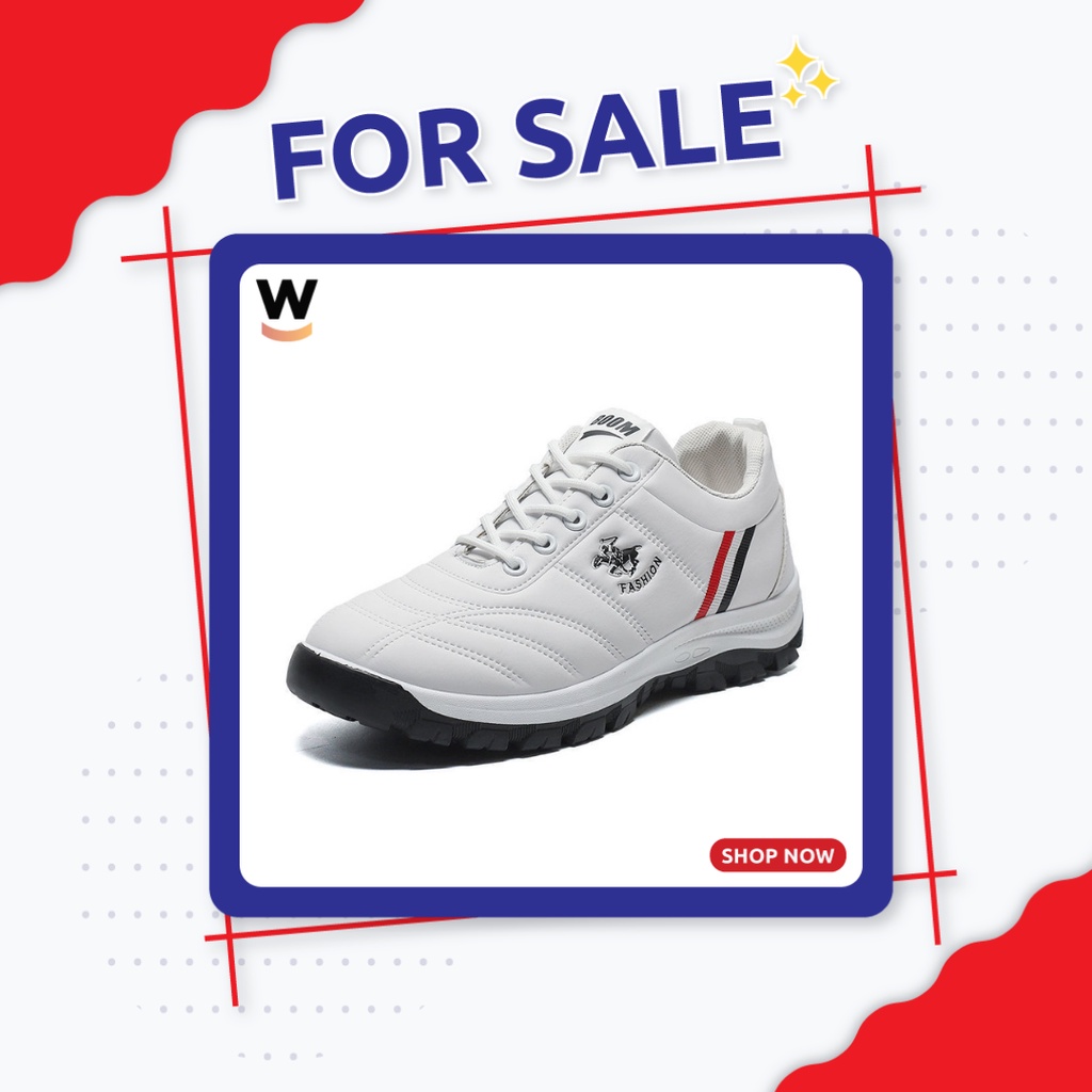 WAADOO Sport Shoes Pria Z05 Sepatu Running Olahraga Putih