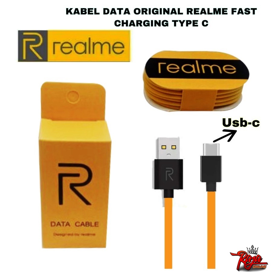 TPC-01 Kabel Data- Casan Realme Vooc Fast Charging Cable Data /Type C