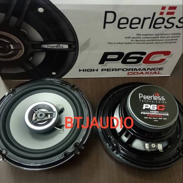 SPEAKER MOBIL MODEL COAXIAL MERK PEERLESS P6C 2 WAY HIGH PERFORMANCE