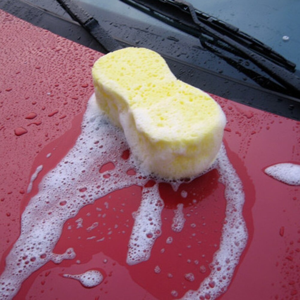 [BISA COD] Sponge Busa Cuci Mobil Motor Spons Cuci Mobil Motor Piring Kuning 8 Busa Foam Wash Tebal Spon