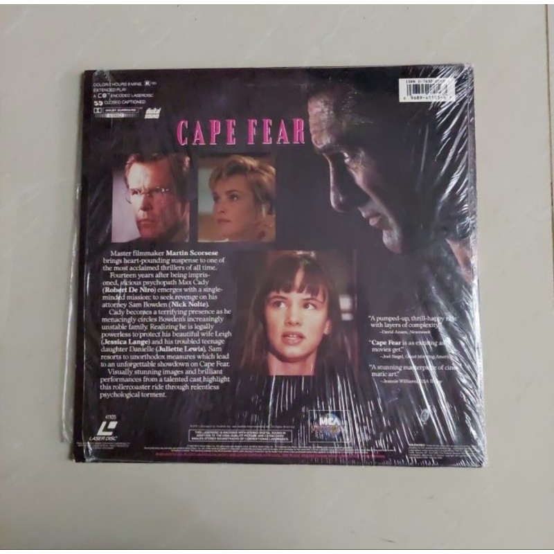 Kaset Laser disc Cape Fear