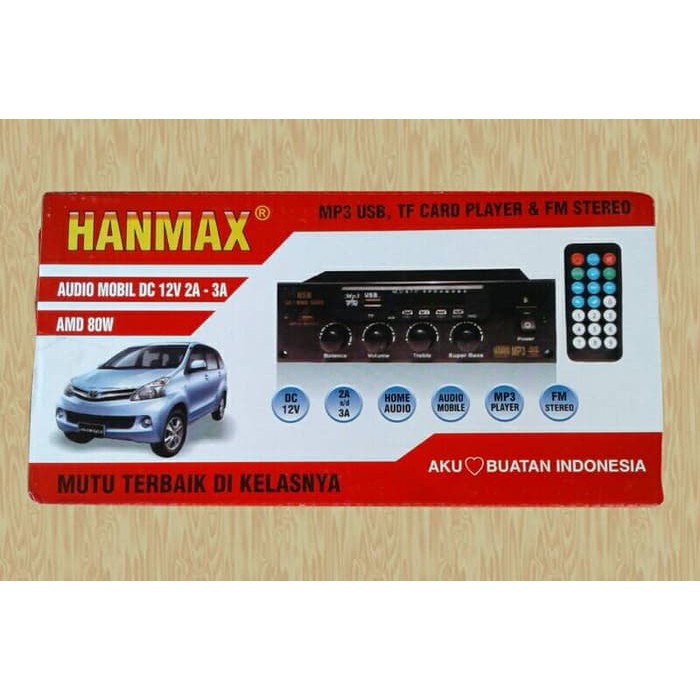 Rakitan KIT USB MP3 FM Tape Mobil Amplifier Stereo