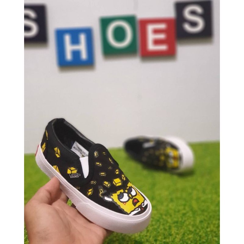 SEPATU ANAK SLIP ON VANS SPONGEBOB PREMIUM QUALITY VANS KIDS SLIP ON