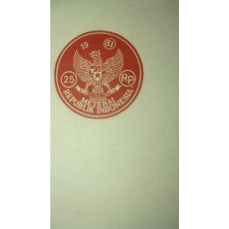 

Kertas Segel 1981 100% asli