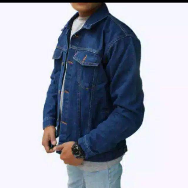 JAKET JEANS SANWASH PRIA JAKET  JEANS SNOW BLACK JAKET PRIA JAKET JEANS DENIM JAKET JEANS COUPLE  JAKET JEANS COD-Biowash