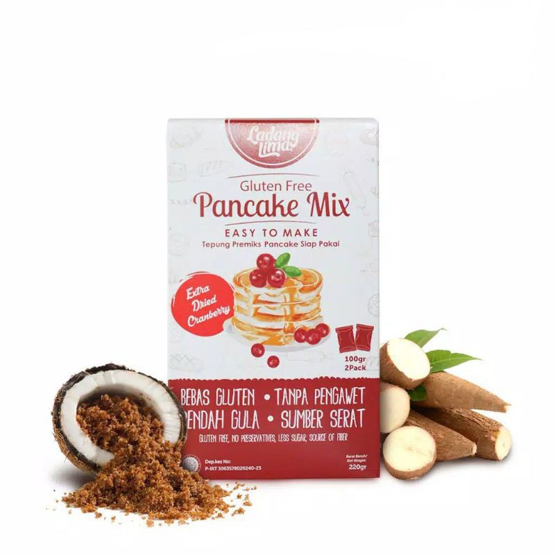 LADANG LIMA Pancake Mix With Extra Cranberry 220 g Halal