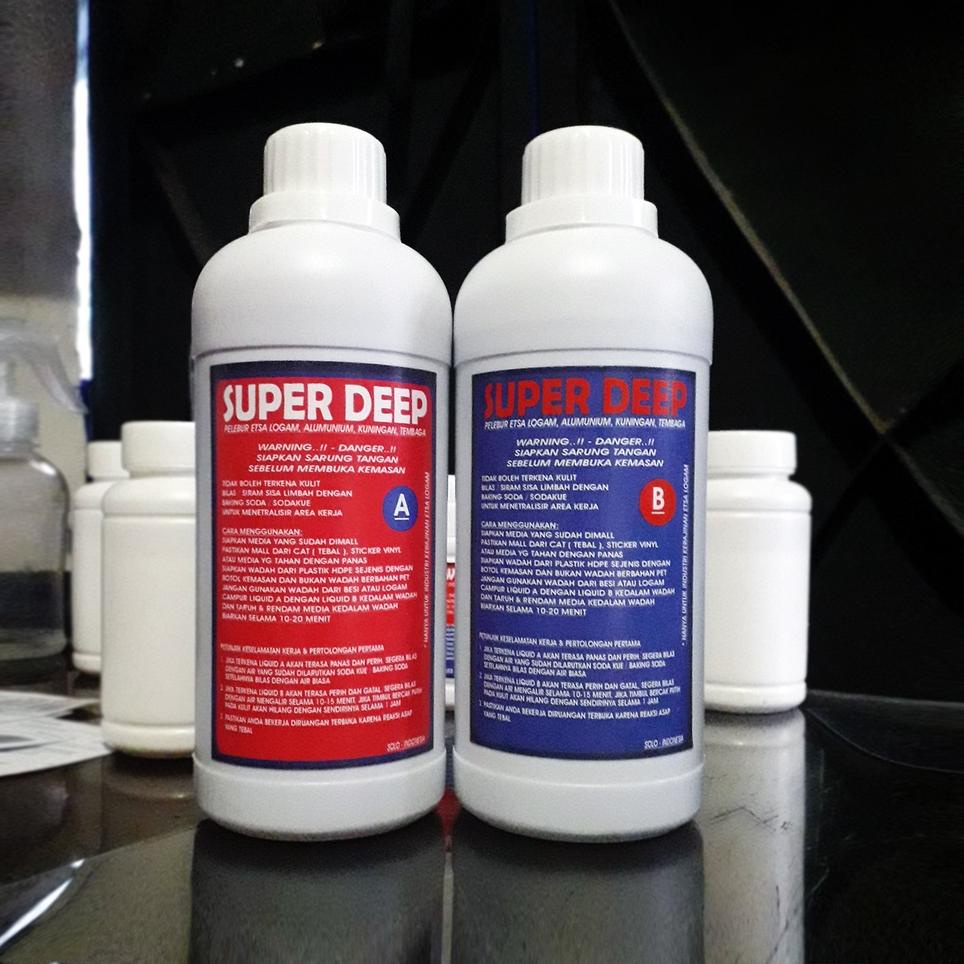 OMY CAIRAN PELEBUR LOGAM UNTUK ETSA KUNINGAN, ALMUNIUM, TEMBAGA SEPAKET A+B 100ml ◖ 77