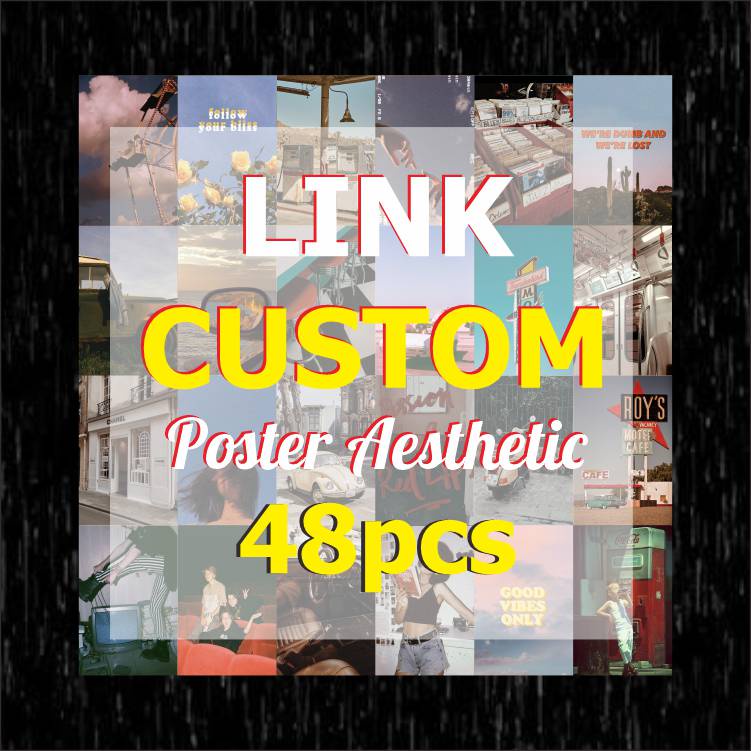 Poster Aesthetic Custom Poster Wall Collage Wall Art II Poster Dinding Kamar
