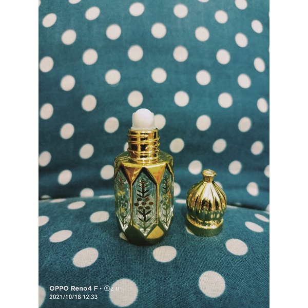 parfume botol antik Arab 6 ml tolla roll on , botol mewah kosong