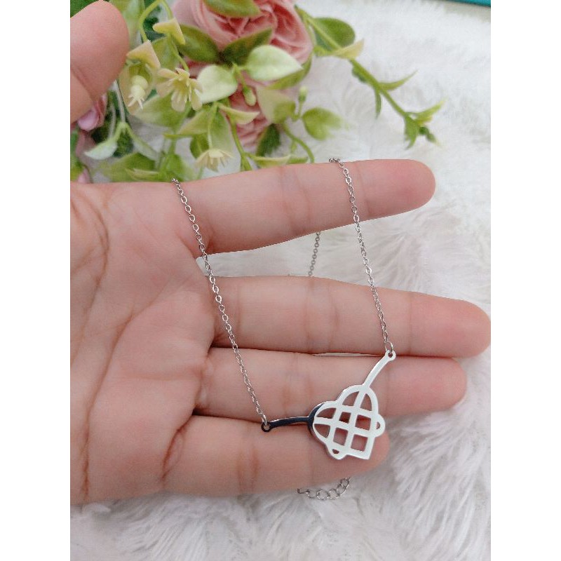 Kalung Titanium Ikatan Cinta Rosegold/Silver XW19052107