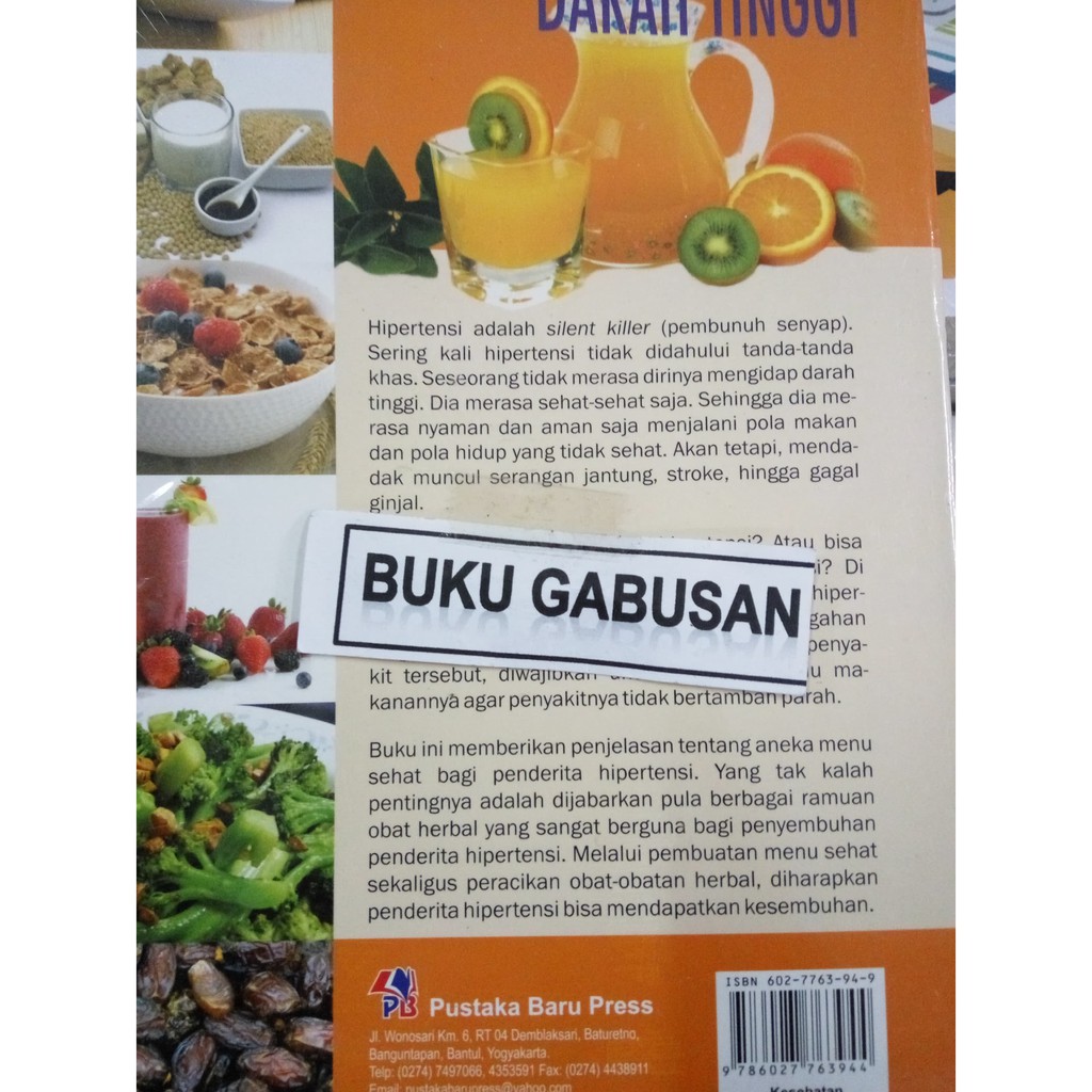 Siap Kirim Buku Meracik Sendiri Obat Dan Menu Sehat Penderita Darah Tinggi Wr Shopee Indonesia