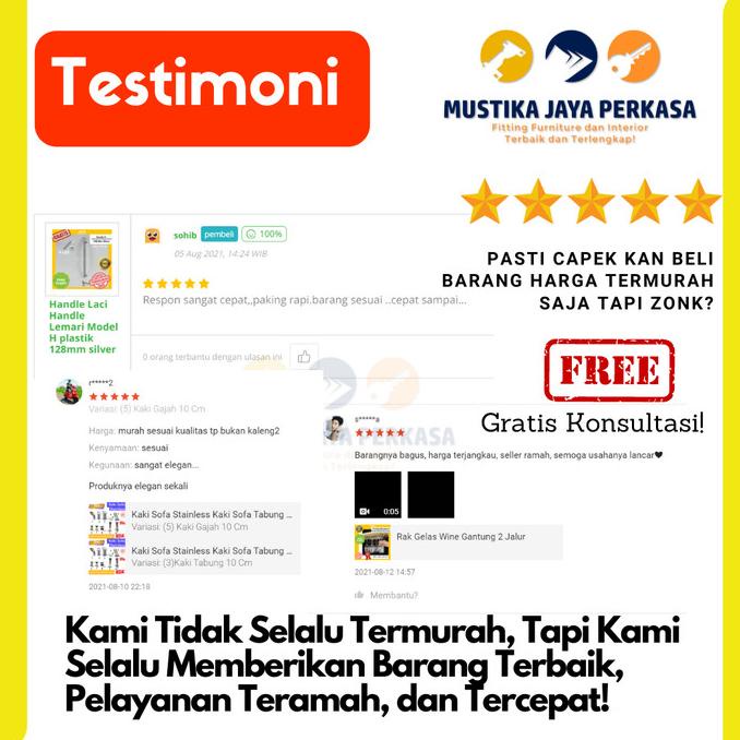 Kaki Sofa Kayu Model Gelas 10 cm