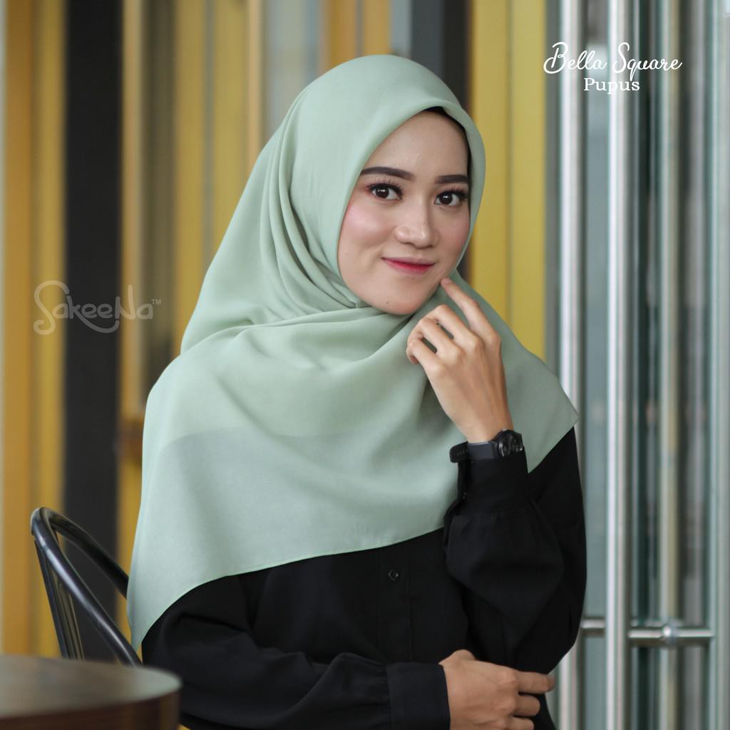 Bisa Cod Bella Square Hijau Pupus