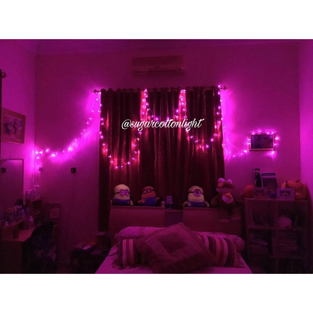 Tumblr Lamp 10meter BLINK - Lampu Tumblr 10m 100LED - Lampu Natal Gantung Hias