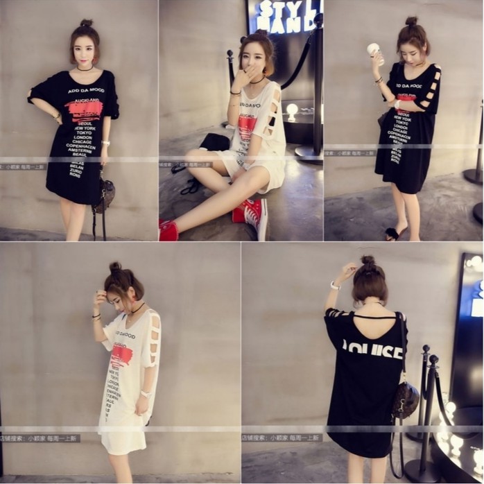 FASHION WANITA DRESS LONGGAR IMPORT OF726
