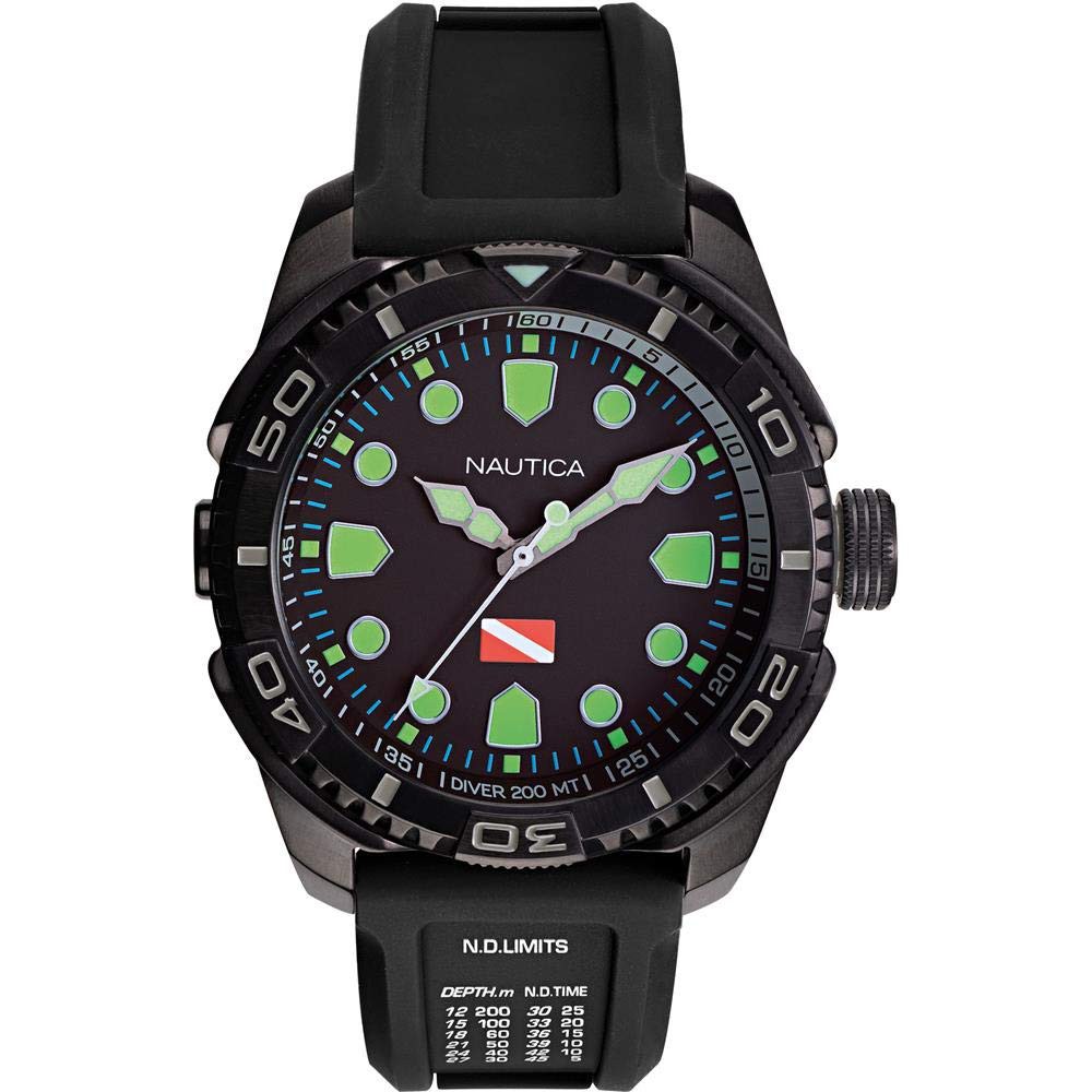 Nautica jam tangan pria Tarpoon Dive NAPTDS903 hitam