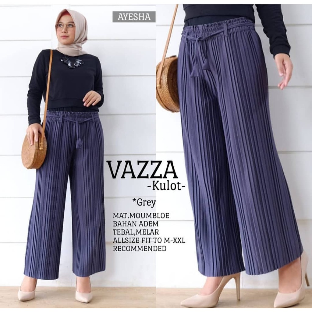 VAZZA KULOT CELANA BAHAN PREMIUM-VAZA KULOT GREY