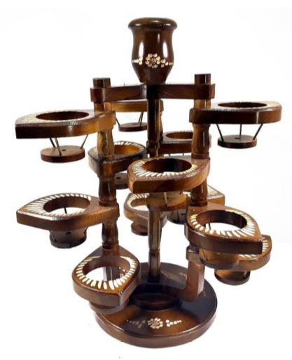 Tempat Aqua Gelas Kayu Bonsai Unik Mebel Jepara