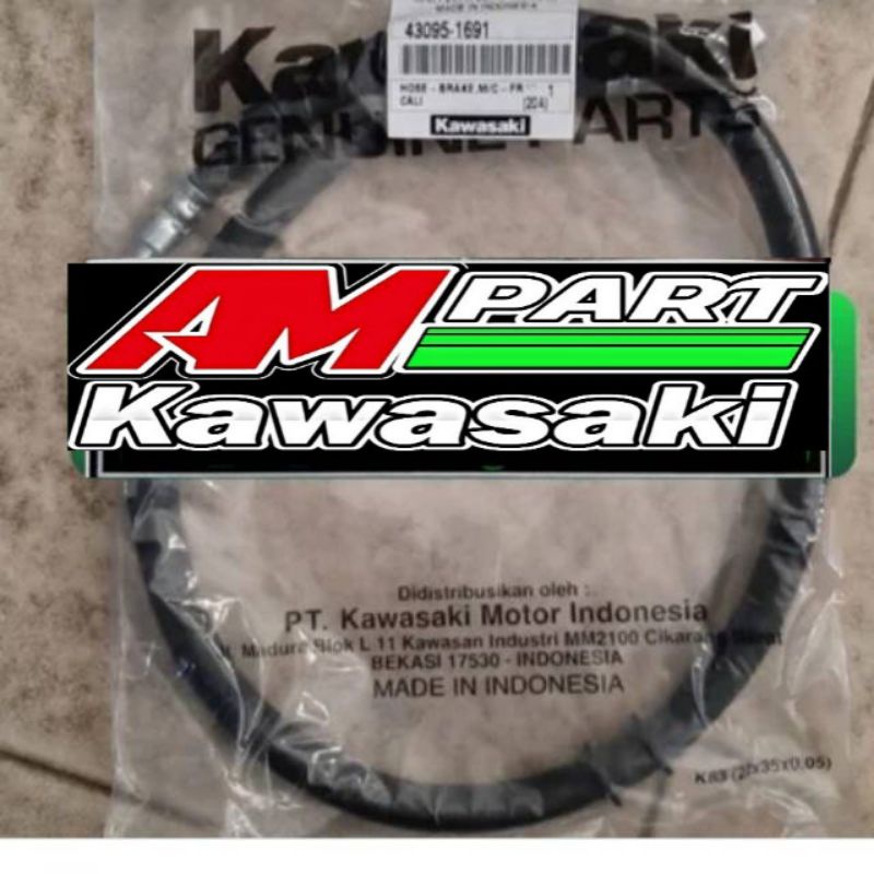 Selang rem depan w175 w 175 original kawasaki Genuine Part