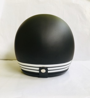 Helm bogo Retro Clasik dewasa warna  hitam  doff  kaca datar 