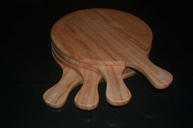Talenan Kayu 25cm PIZZA MAHONI / Wooden Cutting Board PIZZA MAHONI 25cm