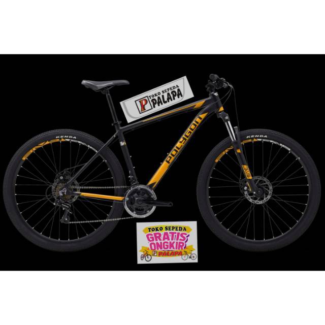 MTB 27.5 POLYGON Cascade 2 BLACK ORANGE NEW Sepeda Gunung 2.0