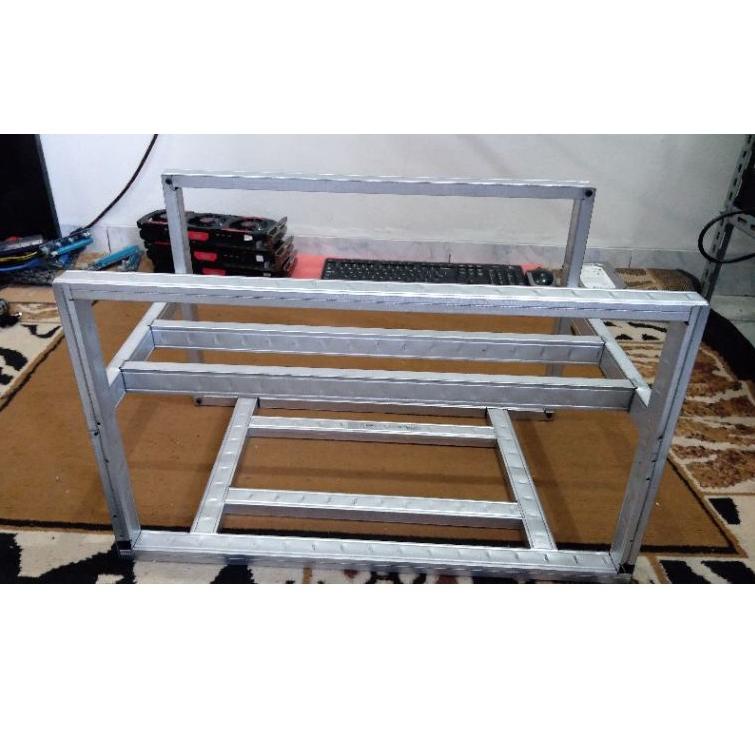 Langsung dibeli--Rig Mining (rak menambang) cyrpto bisa 6 vga_Mining RIG_Rig VGA_Rak mining crypto