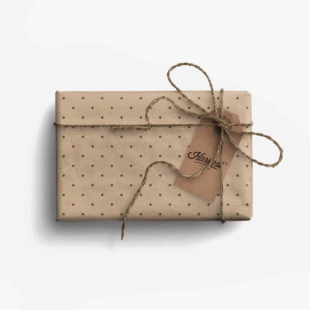 

Paket Kertas Kado & Tag Harvest Eco-Friendly Gift Set - Polkadot