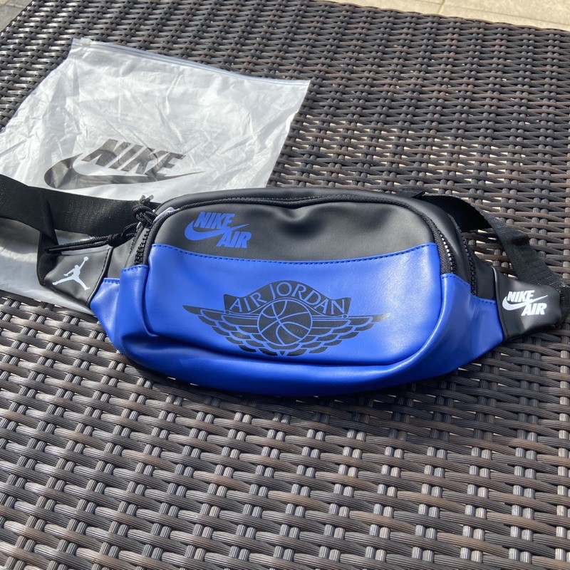 air jordan / airjordan waistbag blue biru