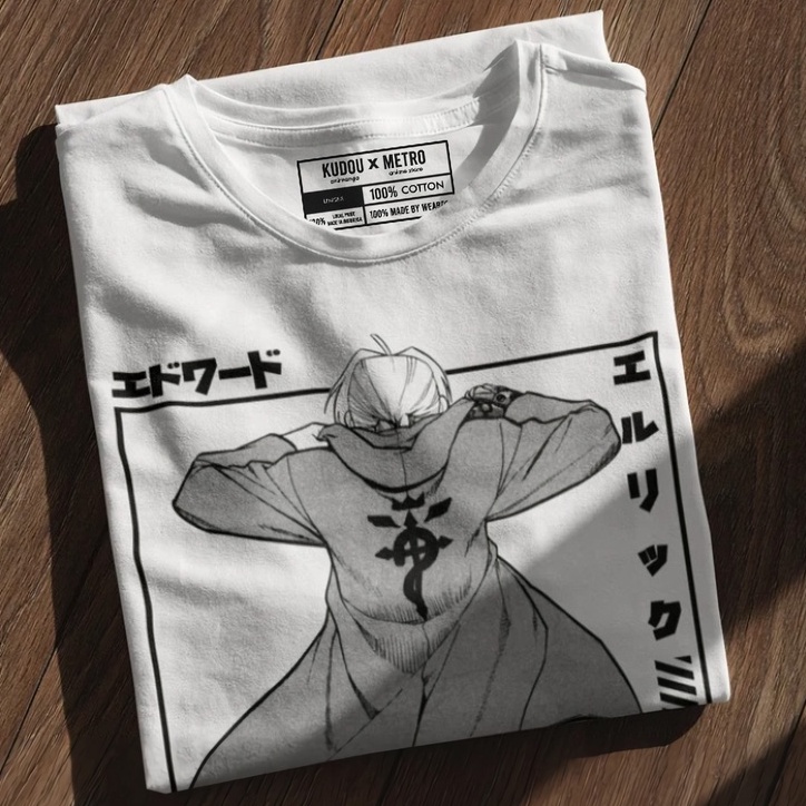 Tshirt Edward Elric Anime Manga Fullmetal Alchemist Premium Unisex