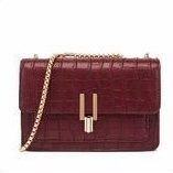 HUER Inggy Croc Embossed Flap Sling Bag 9533-034Maroon