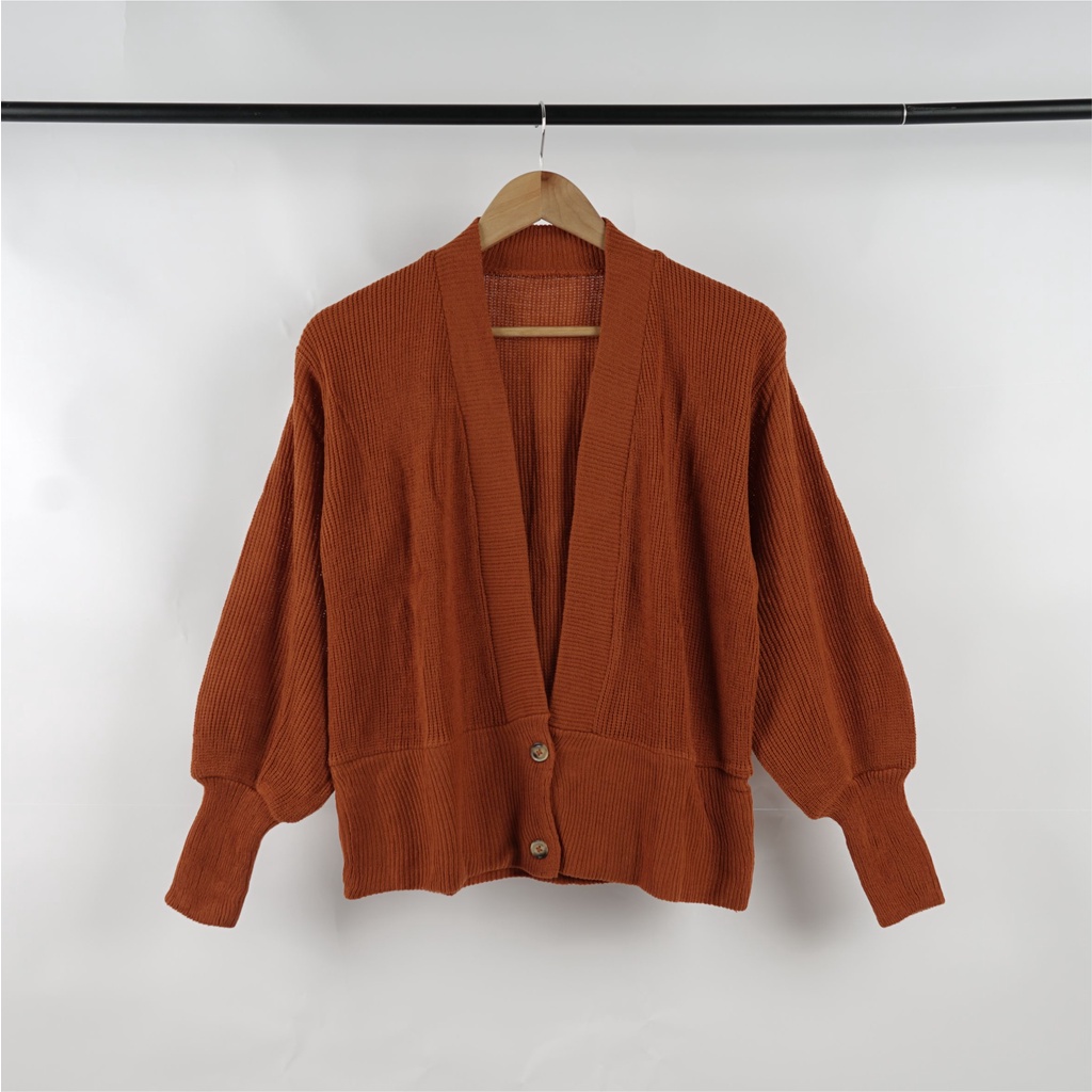 OUTER RAJUT BUTTON OVERSIZE CARDIGAN