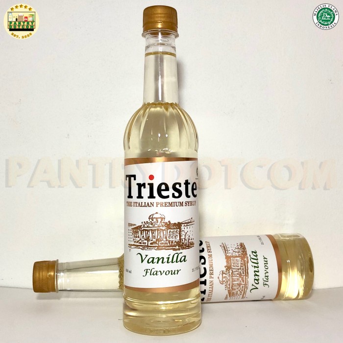 

TRIESTE SYRUP rasa Vanilla - Sirup Premium 650ml