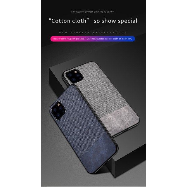 Iphone 11 / 11 Pro / 11 Pro Max Soft Case Fabric Leather