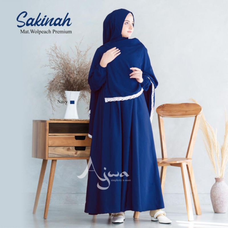 Sakinah Syari by Ajwa/ Dress Gamis Wanita Polos