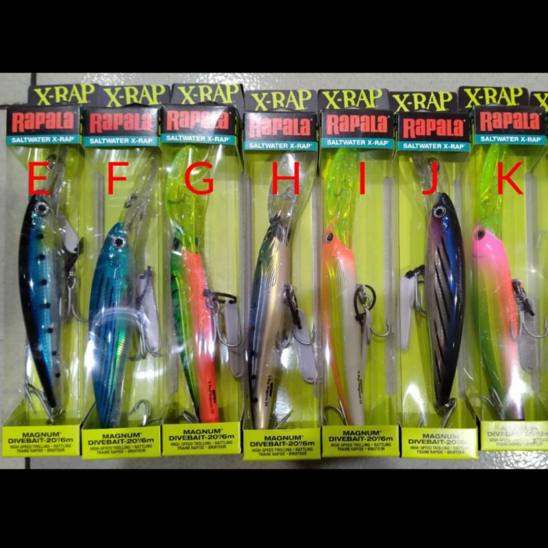 Umpan Trolling Casting Rapala X-Rap Magnum Divebait 20 Feet 20ft 20feet
