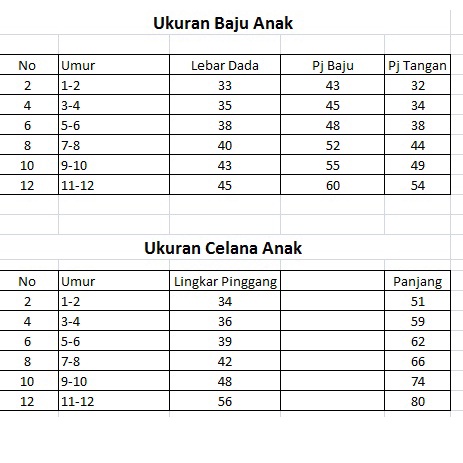 Baju Melayu Kurung anak Laki Laki 1-12 tahun