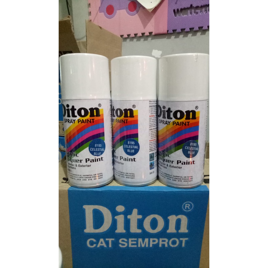 cat semprot pilok pilox diton celestial blue 8195 300cc biru metallic