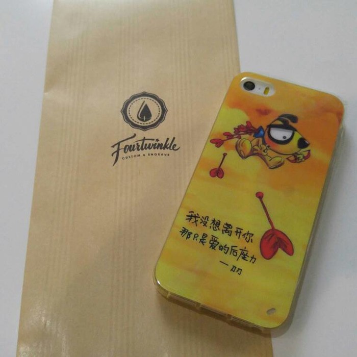 Case iphone 5 5s Dog cupid casing lucu soft