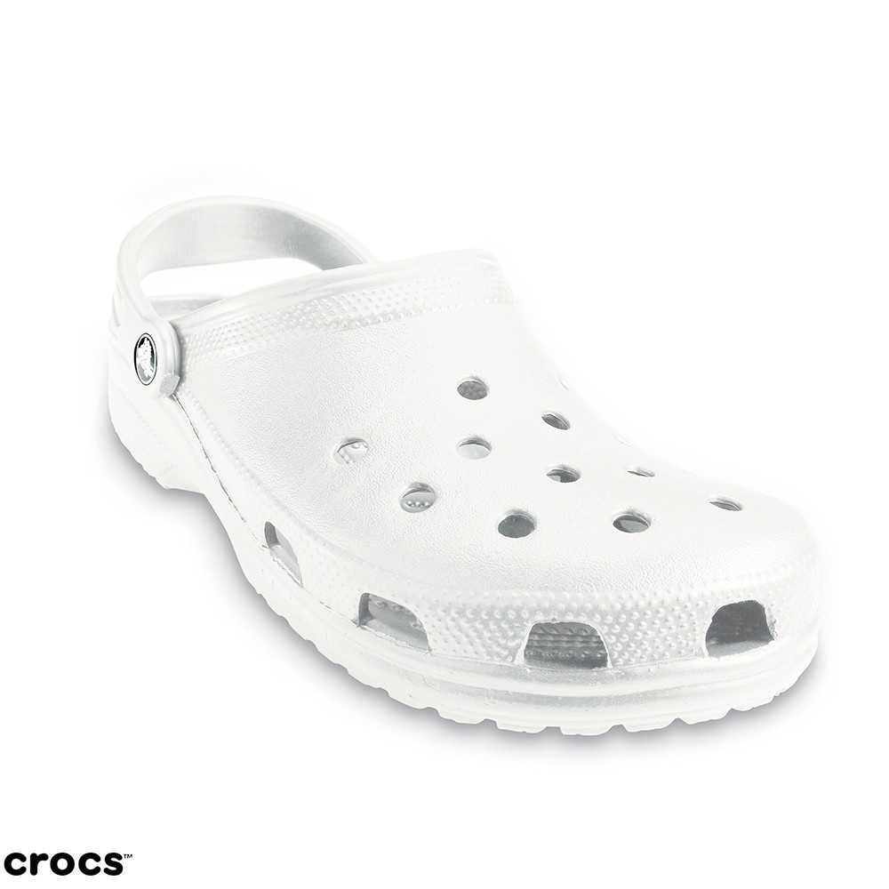 Crocs Classic Clog /  Unisex Clog / Sendal Casual Unisex / Sandal Karet / Sandal Anti Air - White - 10001-100