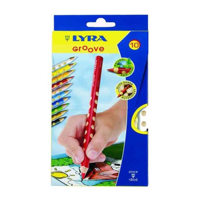 

BARANG BARU Pensil warna untuk anak LYRA groove besar isi 10