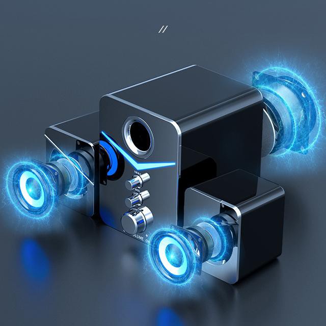 XOBOX - Speaker Multimedia Aktif 2.1 Stereo Music Box Subwoofer  USB U3100 - Hitam