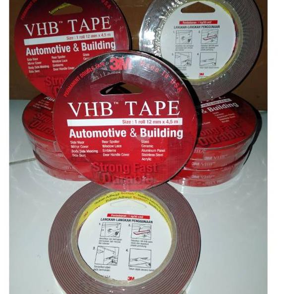 

3M VHB 12 DOUBLE TAPE 12 MM x 4.5 M. ORIGINAL