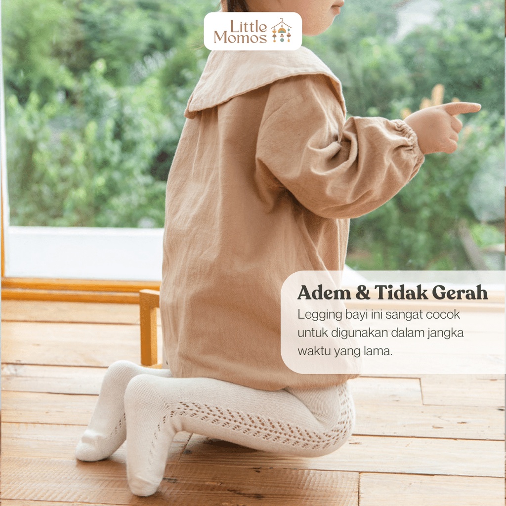 Little Momos Celana Legging Bayi Premium Polos 0-1 Tahun / Stocking Bayi / Celana Anak Bayi Perempuan