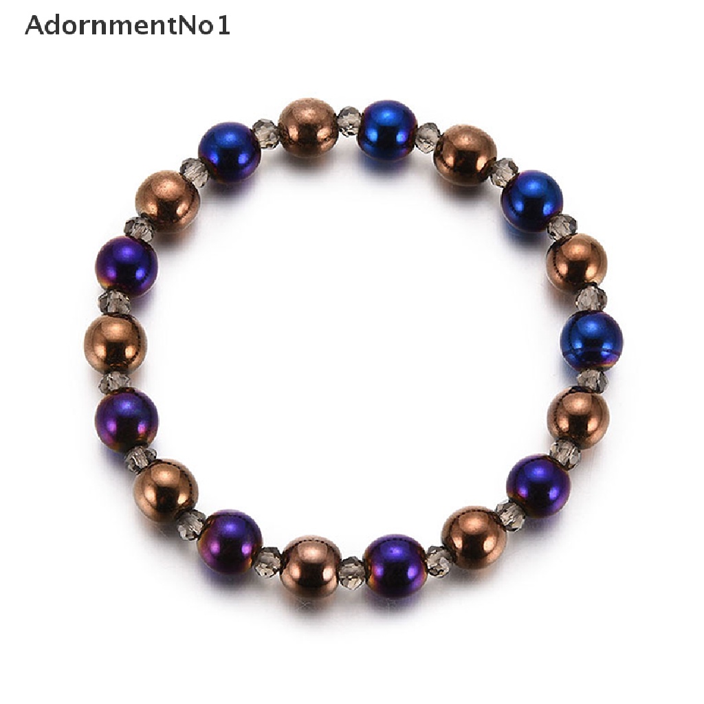 (AdornmentNo1) Gelang Tangan Manik-Manik Magnetik Warna-Warni Untuk Terapi Penurunan Berat Badan