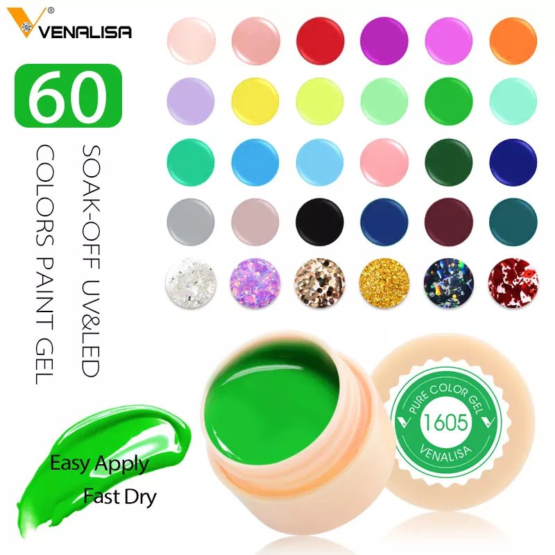 1620-1674 VENALISA POT PAINTING GEL /GEL LINER UV GEL POLISH 5ML/ GEL PAINTING 5ML